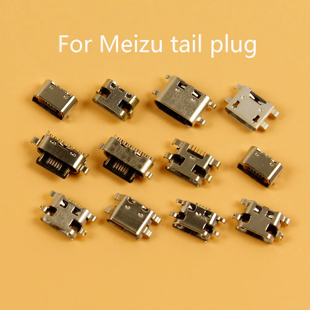 

2 Pcs Micro USB Jack Charging Port Socket Connector Repair Plug For Meizu Meilan 5/5S 6T S6 X MAX U10 U20 E2 note3/5/6/8 Metal