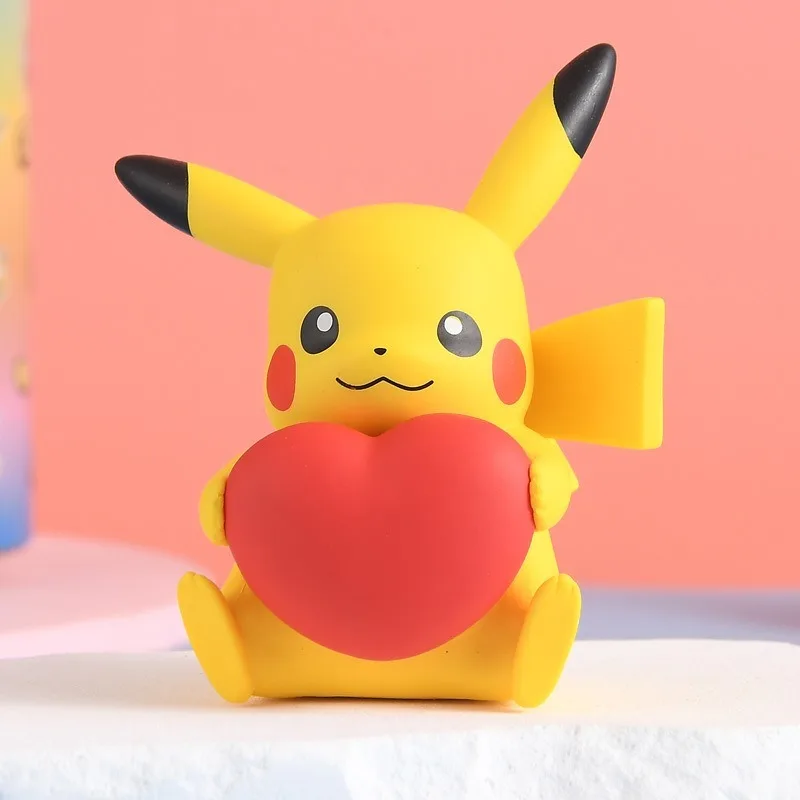 sweet-daily-theme-mini-pikachu-blind-box-yellow-cartoon-creature-figure-flower-wreath-sun-hat-pocket-size-tabletop-surprise-toy