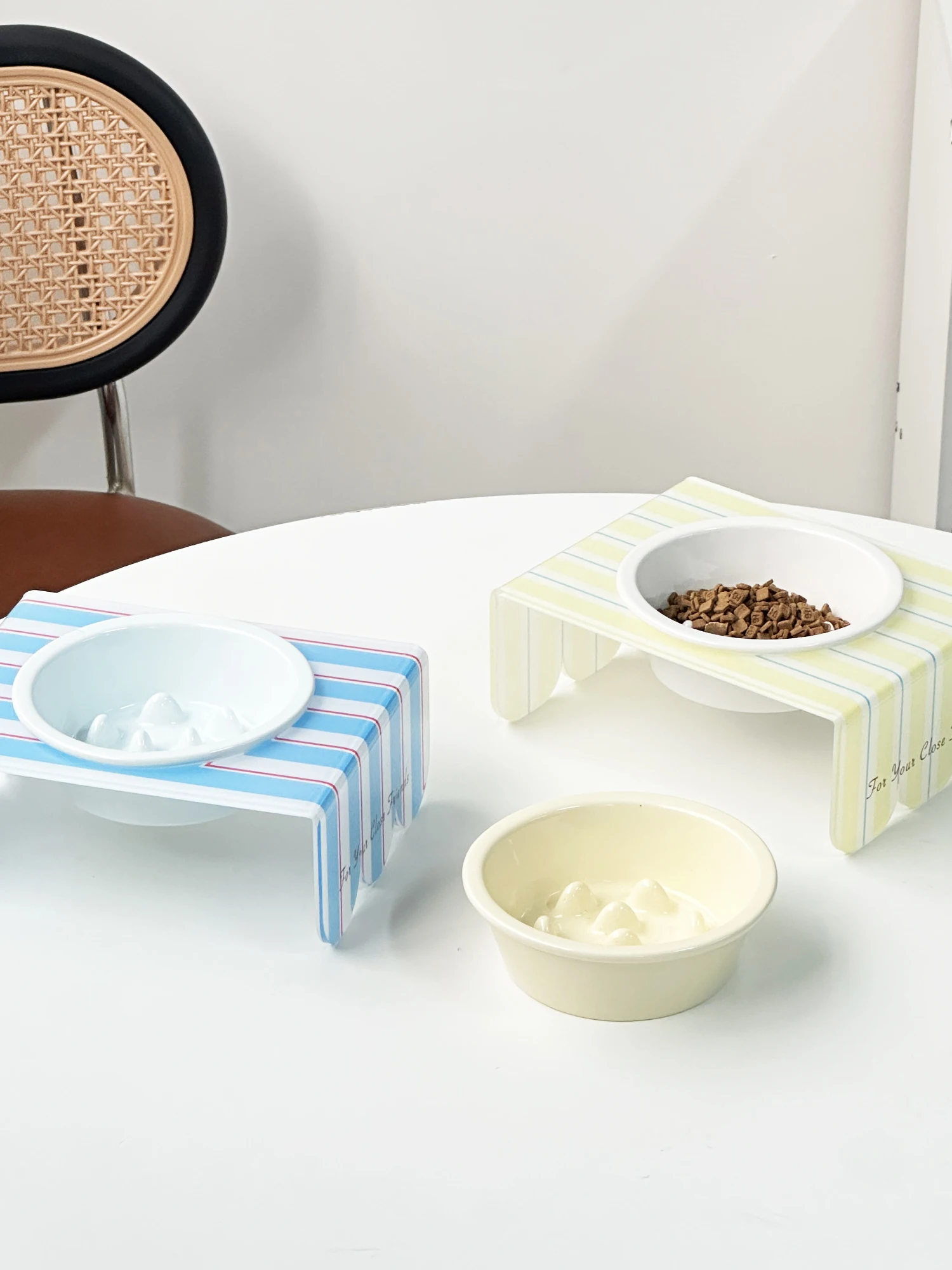 

Cerc Pet Bowl Slow Feeding Dog Bowl Anti-Flip Di Large Diameter Cerc Bowl for Pets Ne Protection Food Basin