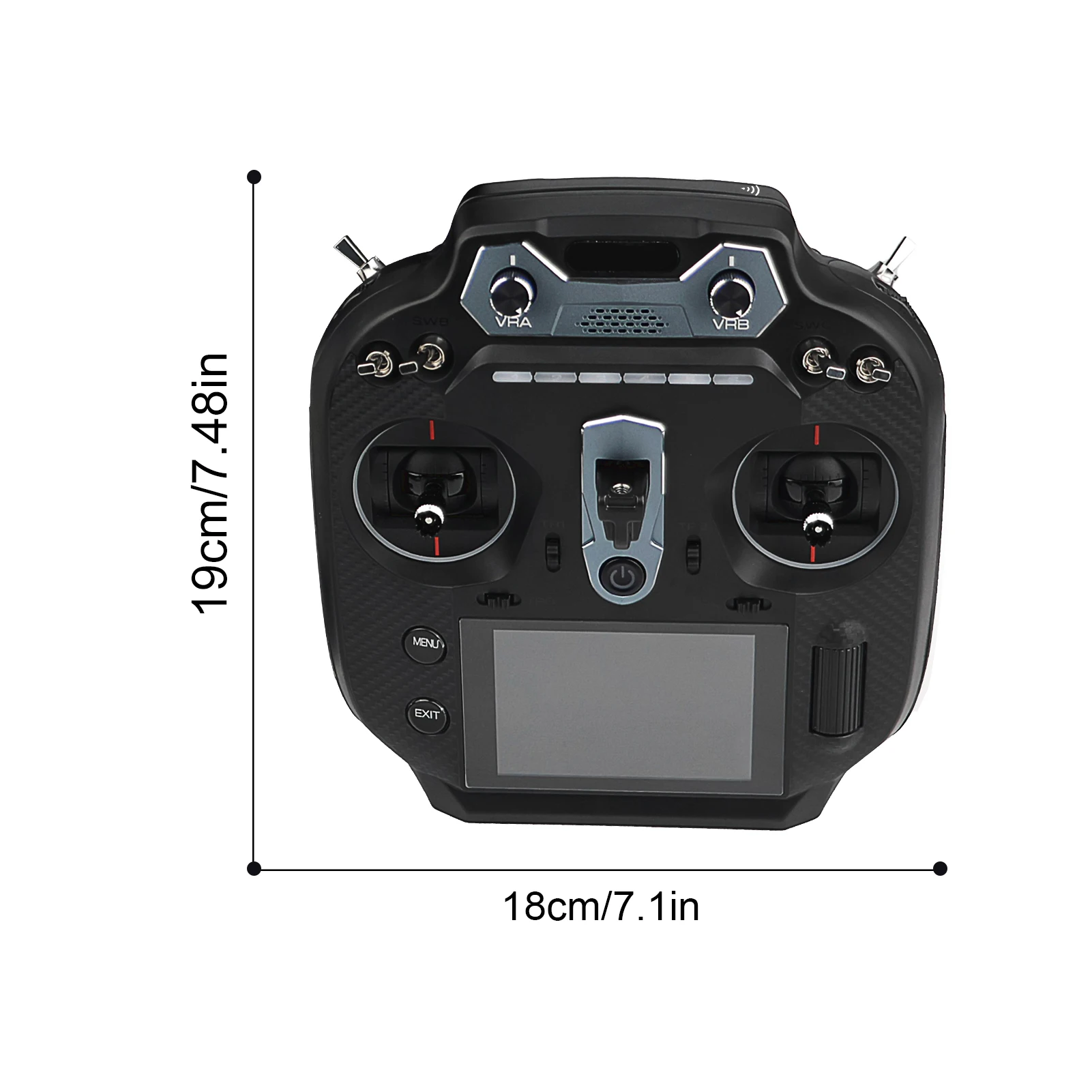 2.4GHz 16CH リモートコントローラー受信機送信機3.5インチIPSスクリーン送信機受信機セット、リモートコントロール飛行機、車、ボート用