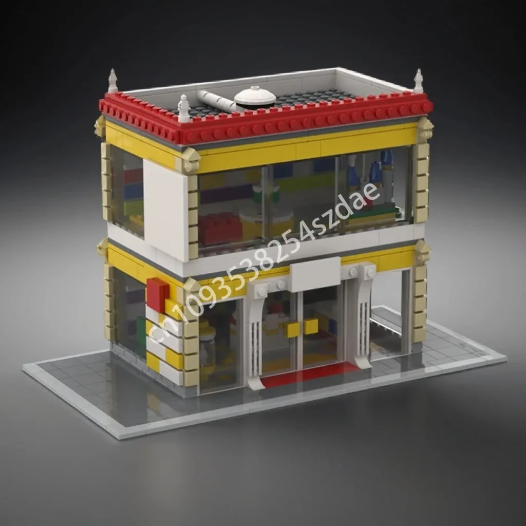 

794pcs MOC Corner brick Store Modular Buildings Building Blocks Space imagination up Kids Birthday Christmas toy Gift