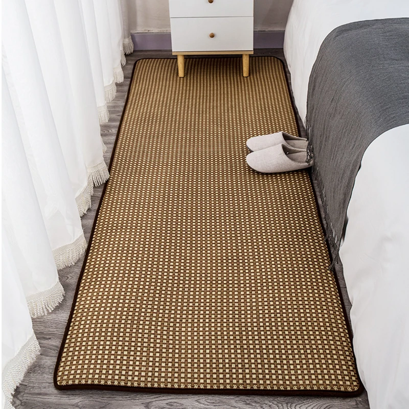 Japanese Tatami Carpet Summer Cool Thick Rattan Mat On The Floor Cane Carpet Living room Bedroom Mattress Kid Play Tapete Custom