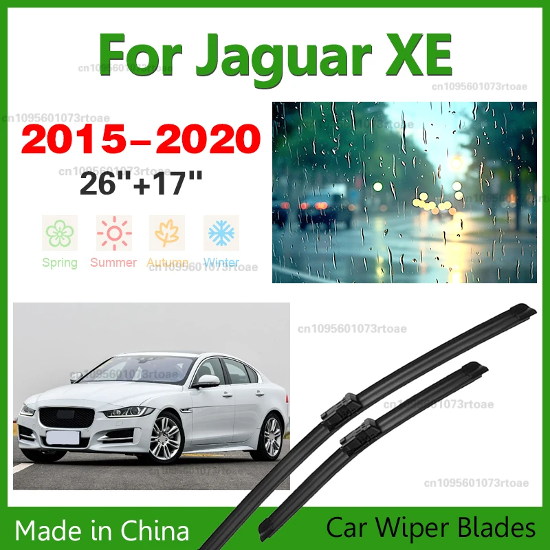 

For Jaguar XE 2015-2020 2016 2017 2018 2019 2020 2021 2022 Wiper Front Wiper Blades Windshield Windscreen Window Brush 26"+17"