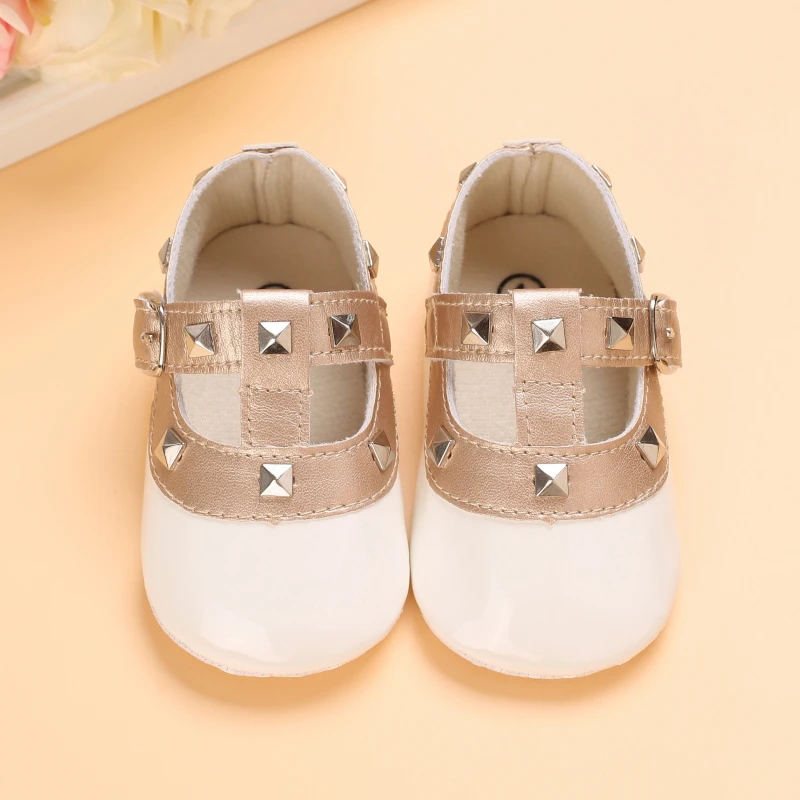 HAIZHIW 0-18Months Sweet Newborns Fashion Solid Color Casual Shoes Princess Shoes Soft-soled Sneakers 0-18 M Walking Shoes