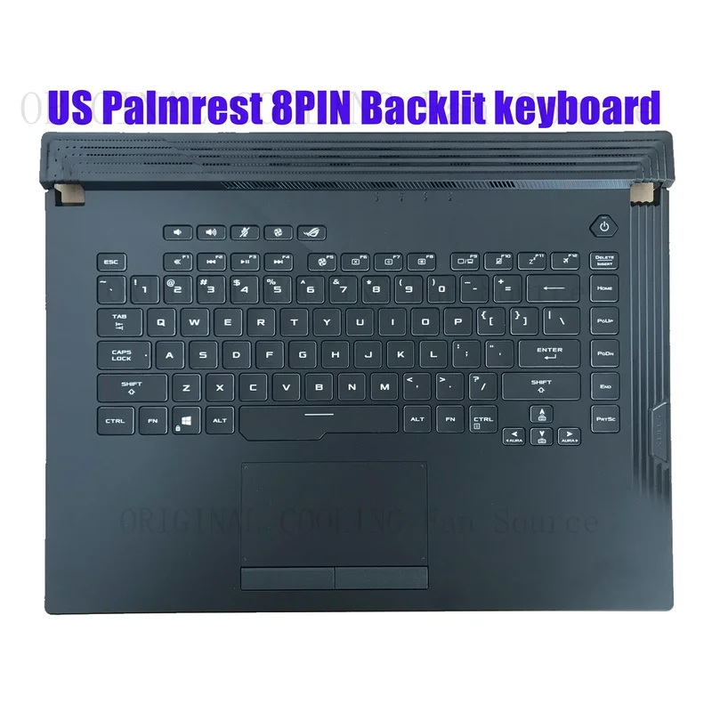R+  FOR US Palmrest 8PIN keyboard for Asus G531GT G531GD GL531GT(8PIN trackpad cable)