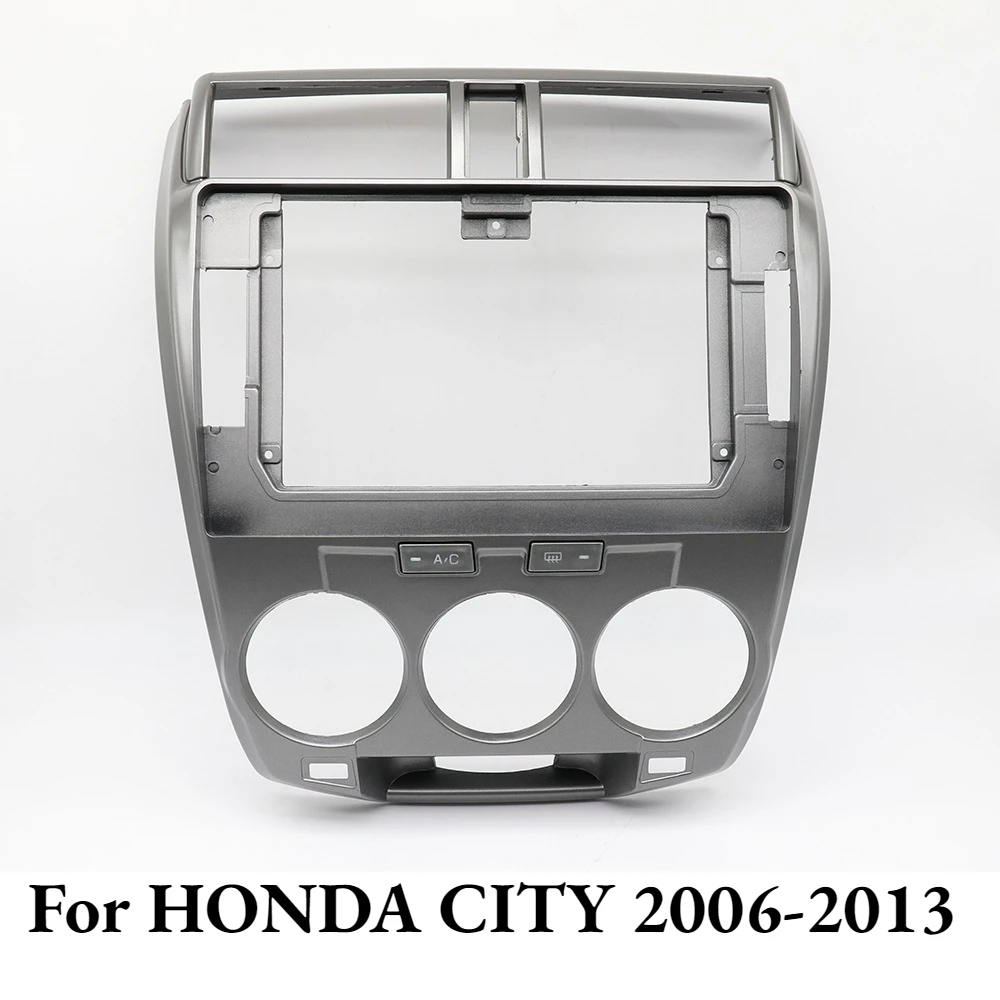

10" Car Radio Fascia Frame for HONDA CITY 2006-2013, Android DVD Multimedia Stereo Panel with Cables Harness