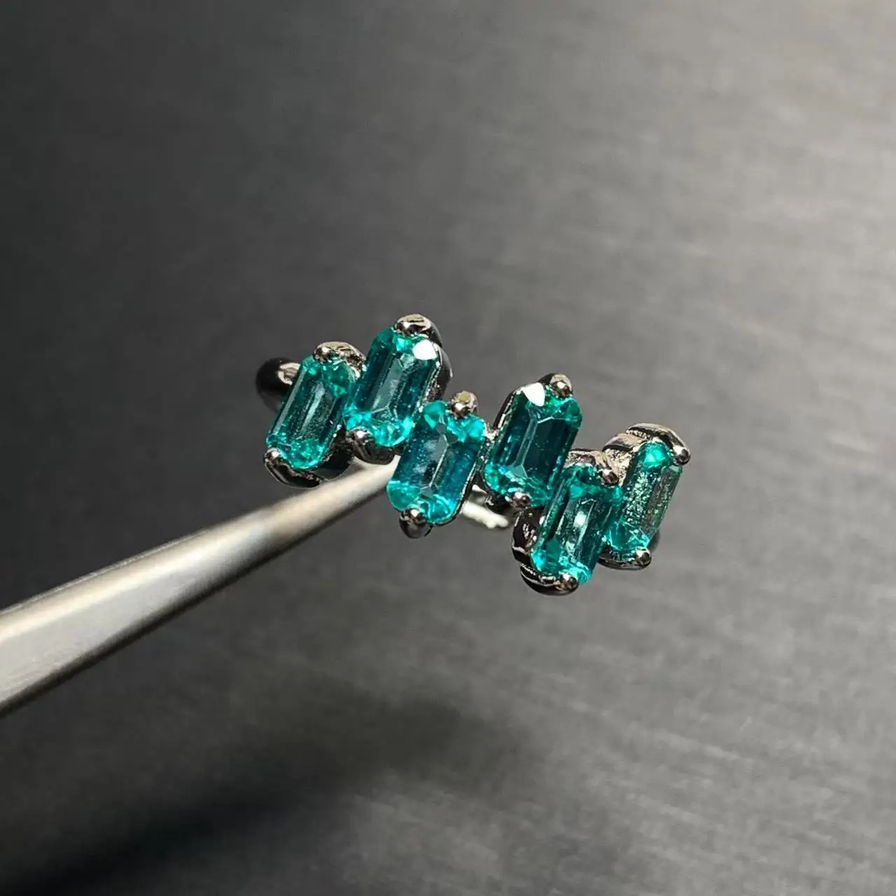 

MM Natural Blue Topaz Ring Adjustable Female Ring Jewelry for Women Gift Wholesale High Quality Vintage Fine