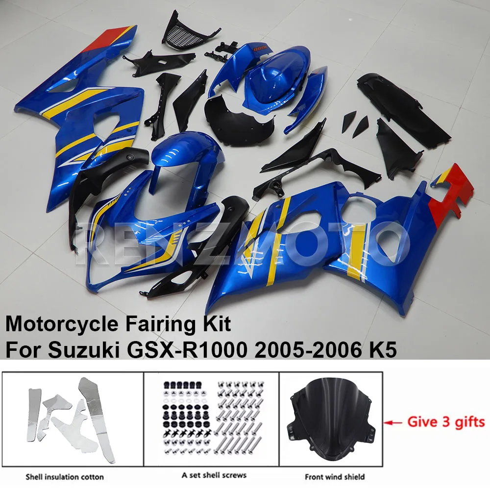 

Motorcycle Set Body Kit Fairing For Suzuki GSX-R1000 2005-2006 K5 K6 GSXR 1000 Plastic Guard Plate Accessories Shell S1005-101a