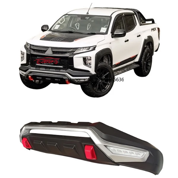 High Quality 2019+ Mitsubishi L200 Triton GLS Front Bumper DRL ABS Plastic Body Kit Easy Stylish Fashion Upgrade Replacement