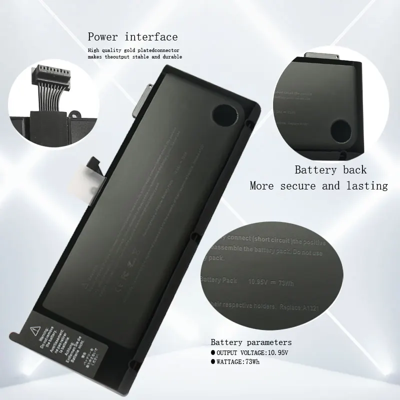 Imagem -03 - Dxt-bateria do Portátil para Apple Macbook Pro A1321 15 na Versão 0206380-a A1286 Ano 2009 e 2010 Vazamento 2010 Mb986ll a Mcino Lla Novo