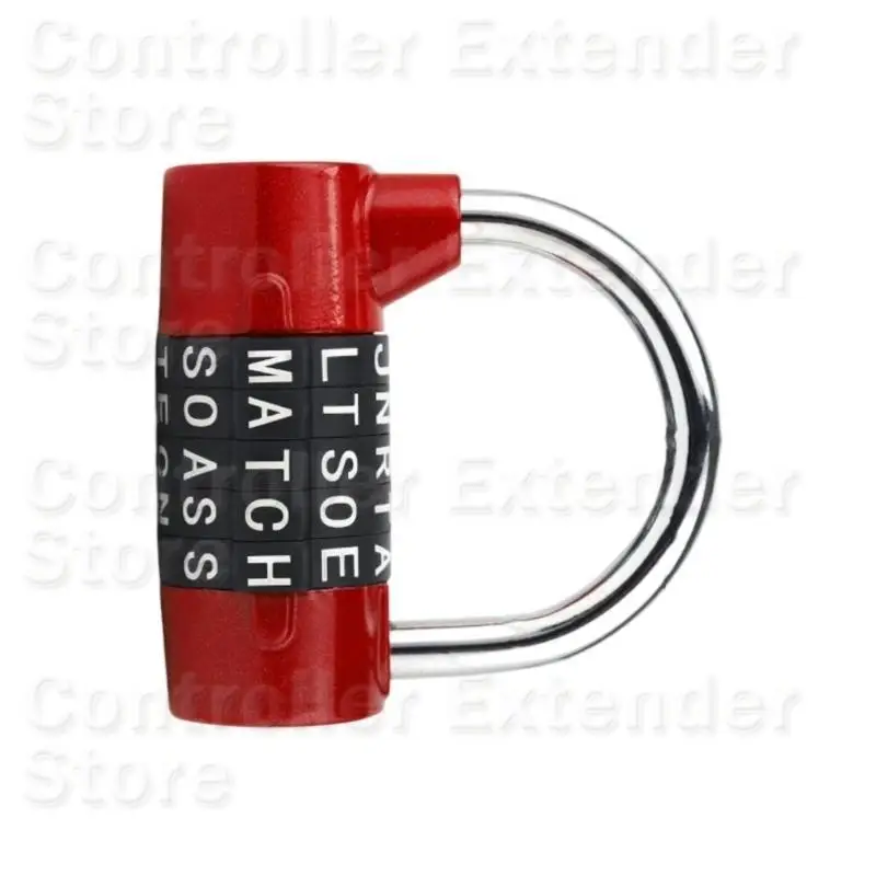 N84B Padlock Security Lock for Storage Cabinet 5 Letter Combination Lock Gym Locker