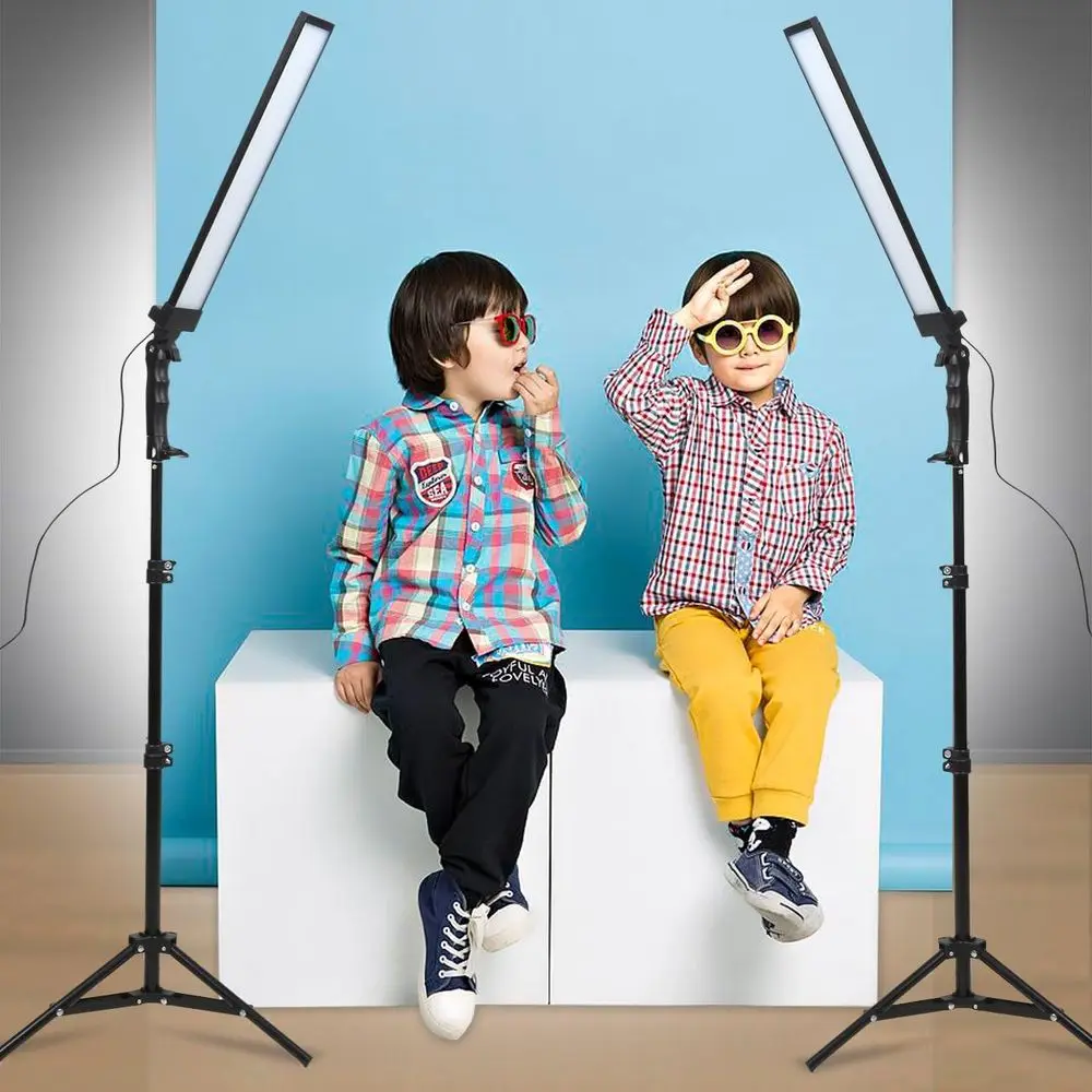 180 LED Light Photography Studio LED Lighting Kit Adjustable Light with Light Stand Tripod Photographic Video ill Light