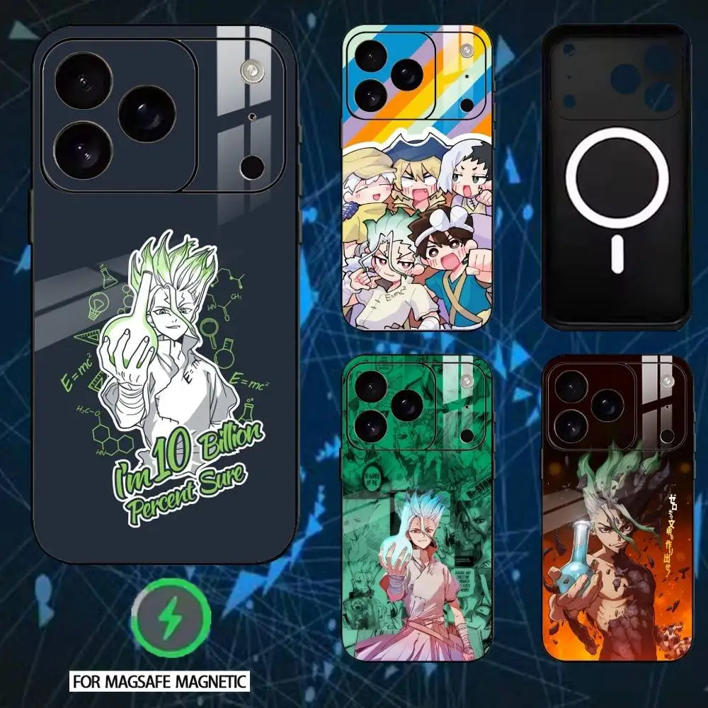 

D-Dr S-STONE Phone Case For iPhone 17/16/15/14/13/12/Plus/Pro/Max for Magnetic Wireless Charging