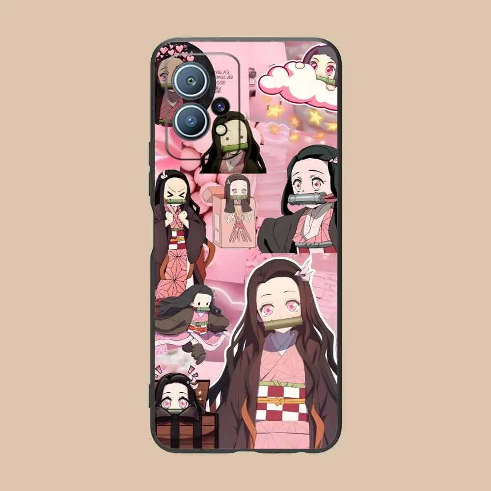 Demon Slayer Anime Nezuko Phone Case for Huawei P60 P50 P40 P30 P20 P10 P9 P8 Pro Lite Plus Colour Protective Cover Smartphone
