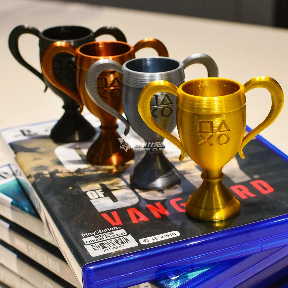 Personalizza il nuovo trofeo nascosto in bronzo argento dorato stampabile in 3d per gettoni ps4 ps5 PSN