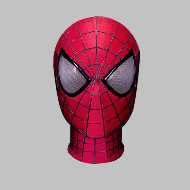 قناع Marvel Tobey Maguire Spider-Man - قناع كلاسيكي مصنوع يدويًا مع حزام دائم هدية مثالية للجماهير