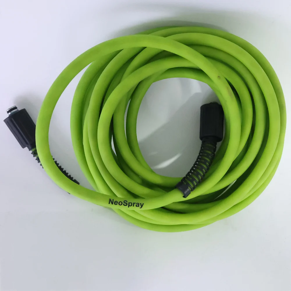

NeoSpray Pressure Washer Hose 50 ft 1/4 inch 3100 PSI, anti-kink and ultra-flexible replacement hose for gas and electric washer