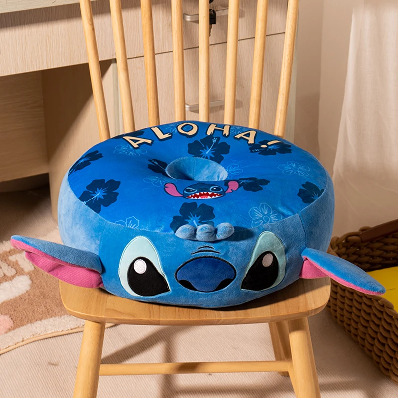 Comfortable Thickened Stitch Alien Seat Cushion Stuffed Anime Hollow Breathable Sitting Cushion Back Cushion Chair Floor Bedroom