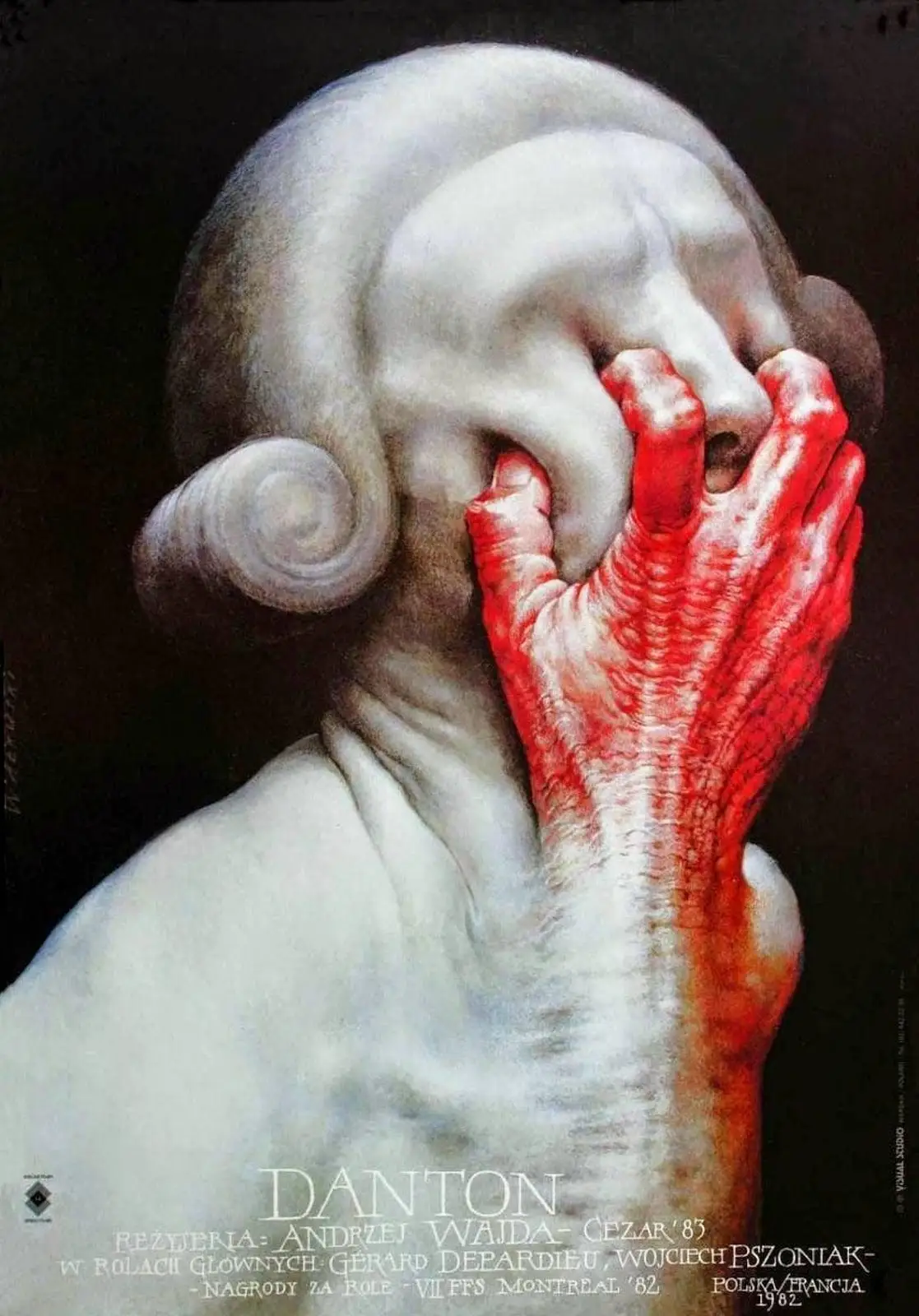Póster artístico de seda de la película Danton (1983), decoración de pared para el hogar