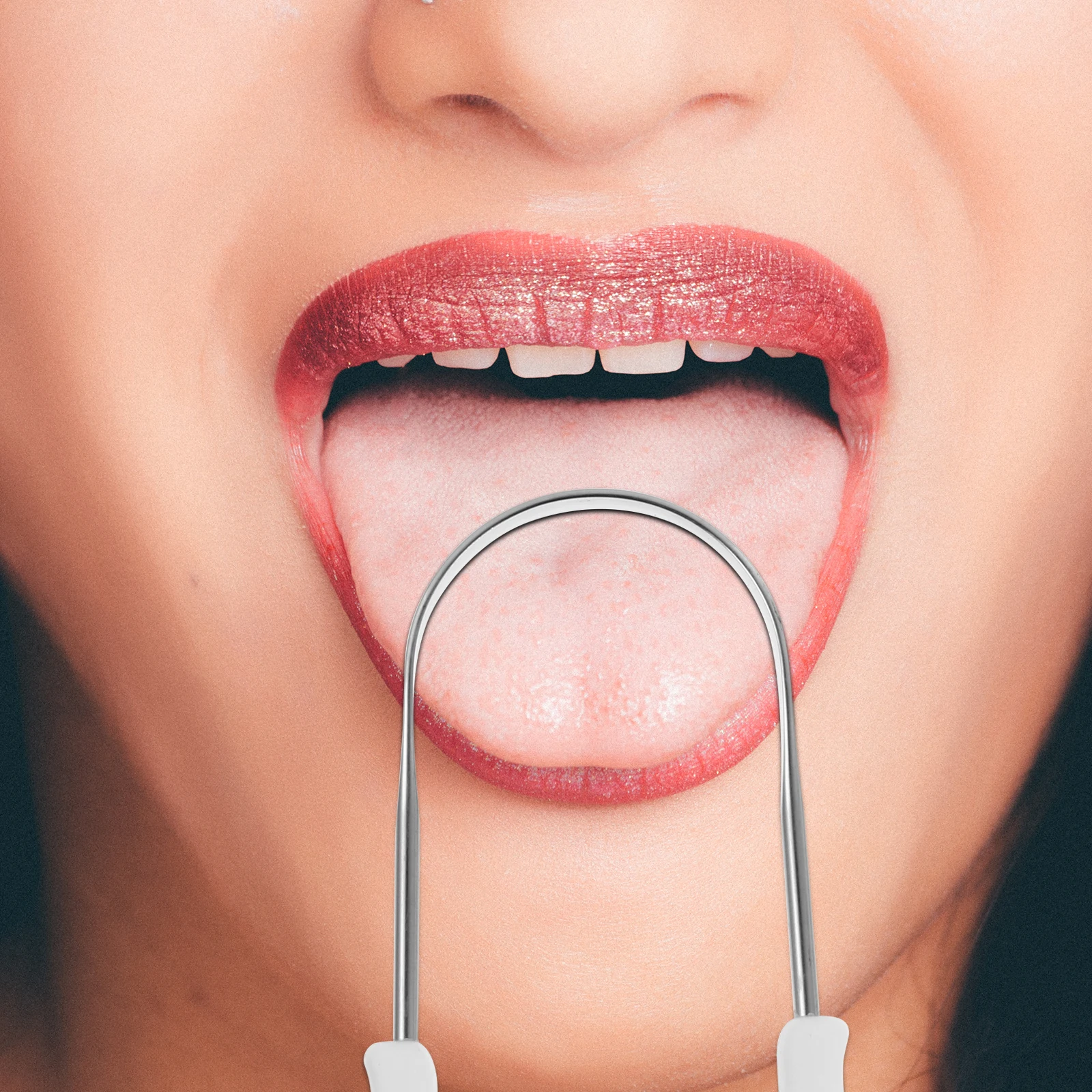 

2 Pcs Stainless Steel Tongue Scraper for Adults Baby Oral Hygiene U Shape Cleaning Tool Lightweight Compact Travel Use