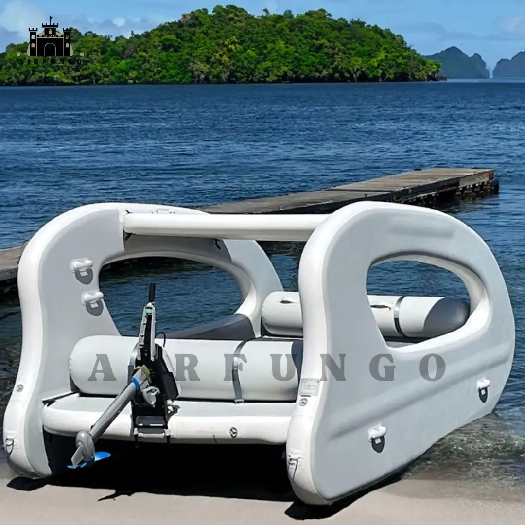 Electric Inflatable Platform Boat Customization Eco-Friendly, Long-Range & Portable Dock Watercraft With Motor