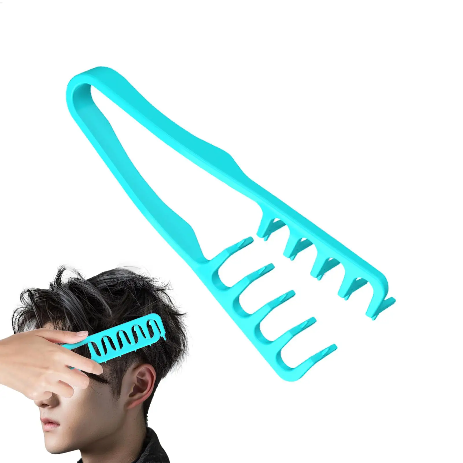 

Volumizing Wide-Tooth Hair Styling Comb Curling Tools Fluffy Texture for Men Ideal for All Hair Types Hairstyling Tools