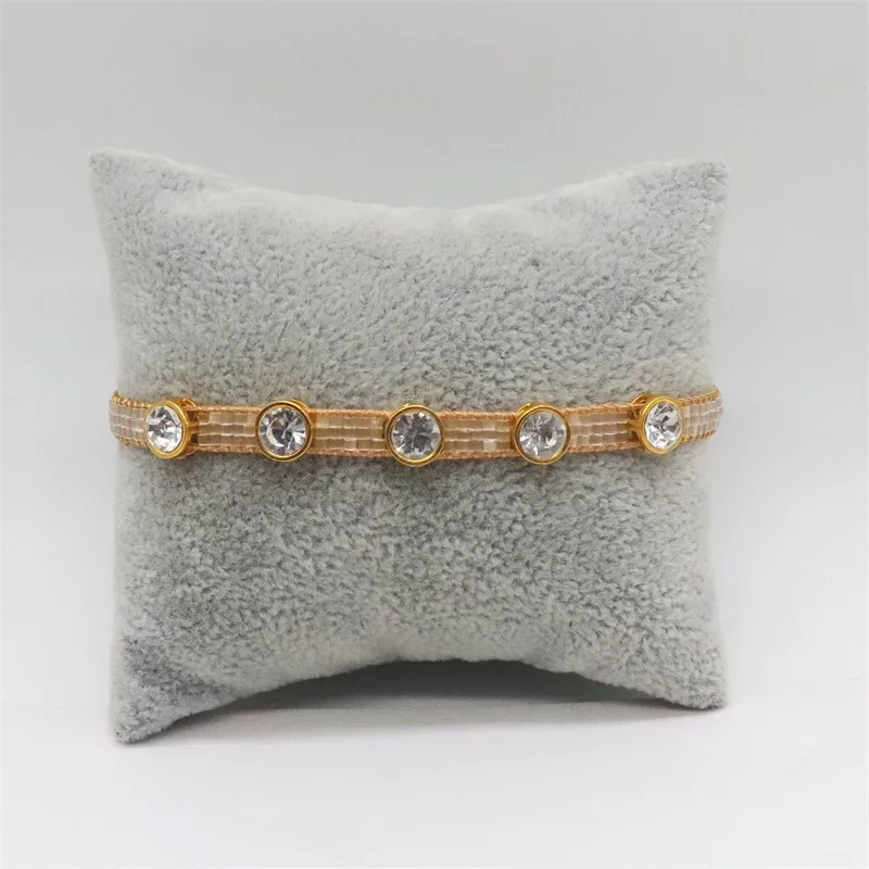 ALIYA New Arrive Miyuki Beaded Bracelet Fashion Shiny Rhinestone Jewelry High Quality Pulsera 2022 Bohemia Bracelets Wholesale