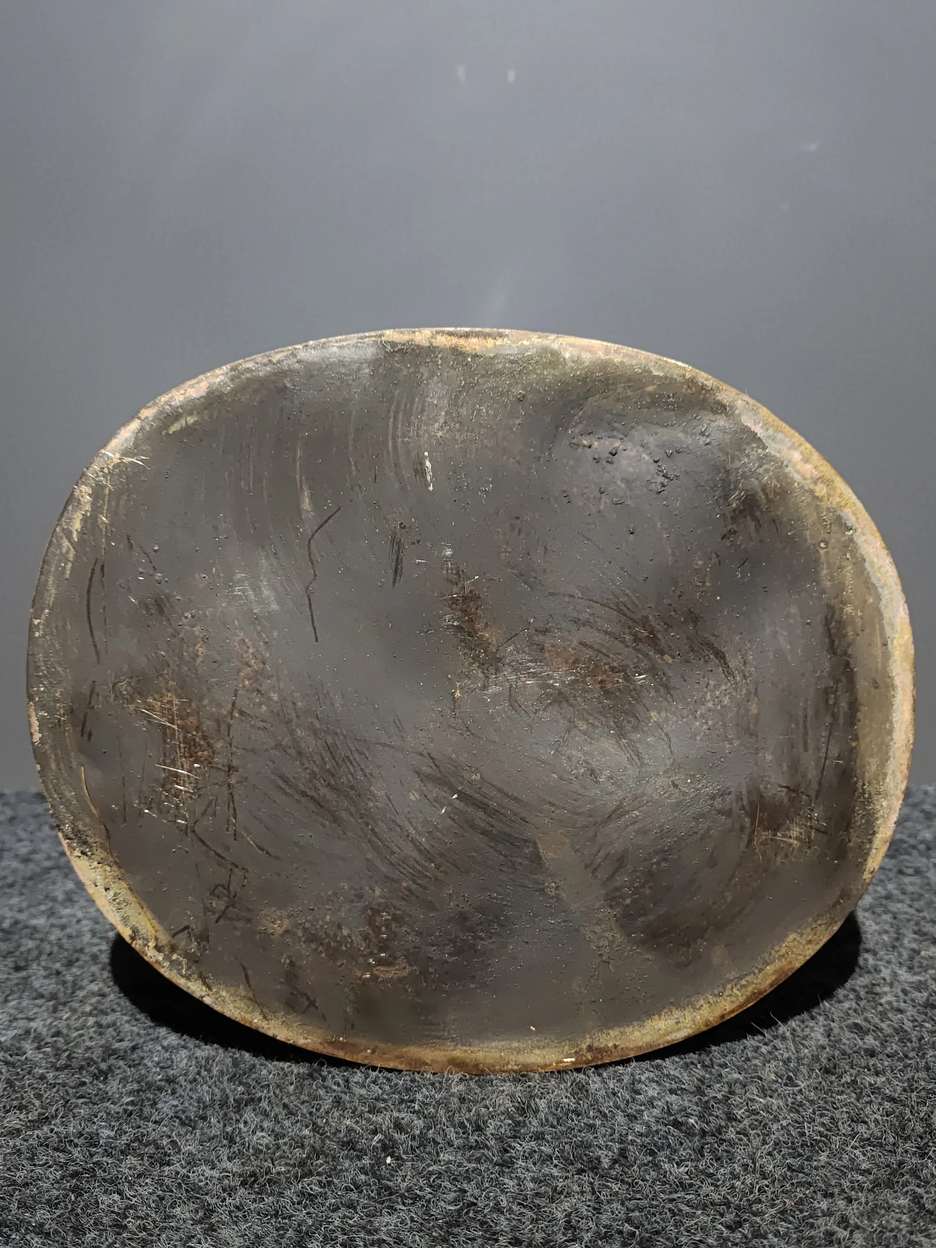 

12"Nepalese folk Old Bronze Cinnabar Mud gold Sakyamuni Buddha Amitabha Sitting Buddha Worship Hall Town house