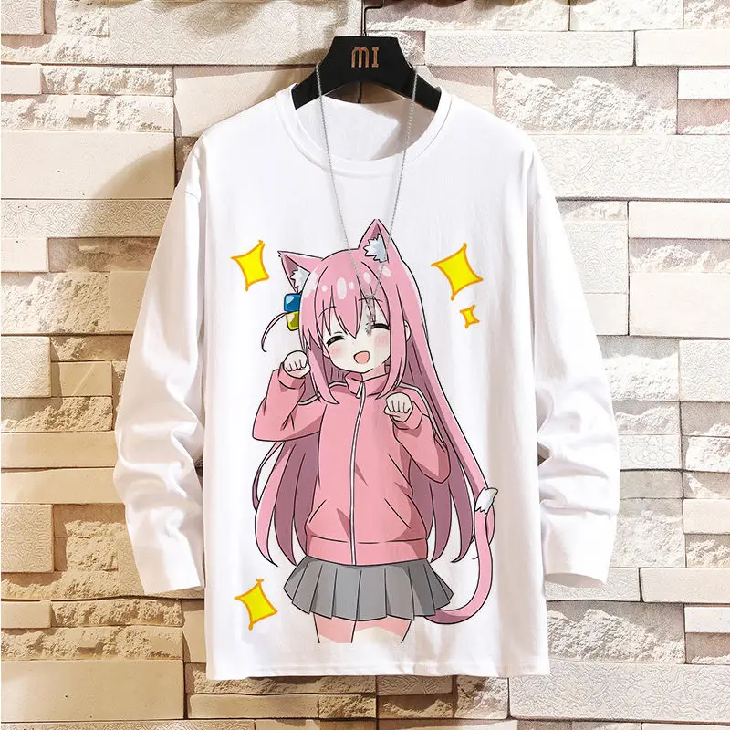 

Anime Game Lonely Shake Long Sleeve T-Shirt Goto Ichiri Same Style Cosplay Unisex End Band Clothing