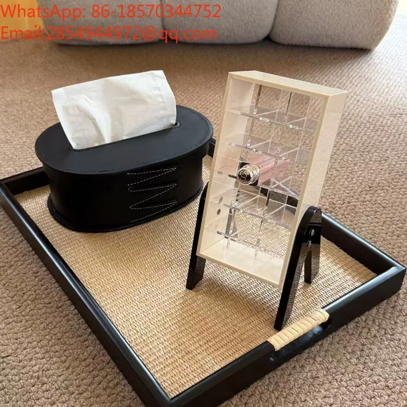 Transparent Acrylic Desktop Storage Box Multi-layer Cosmetic Finishing Box