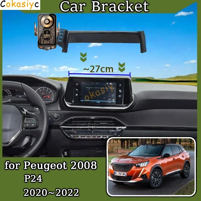 

Car Mount for Peugeot 2008 P24 2020 2021 2022 7-Inch Screen Magnetic Mobile Phone Holder GPS Bracket Gravity Stand Accessories