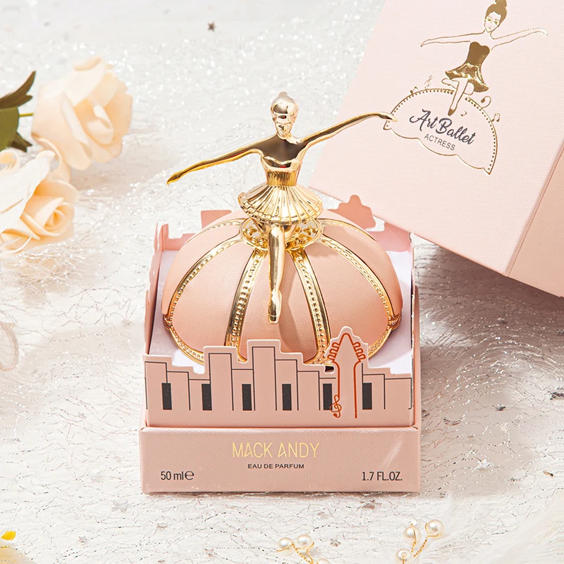 50ML 1.7FL.OZ Perfume de bailarina de ballet, set de regalo original Spray EDP para mujer, notas florales frutadas frescas/mullidas Regalos ideales para vacaciones