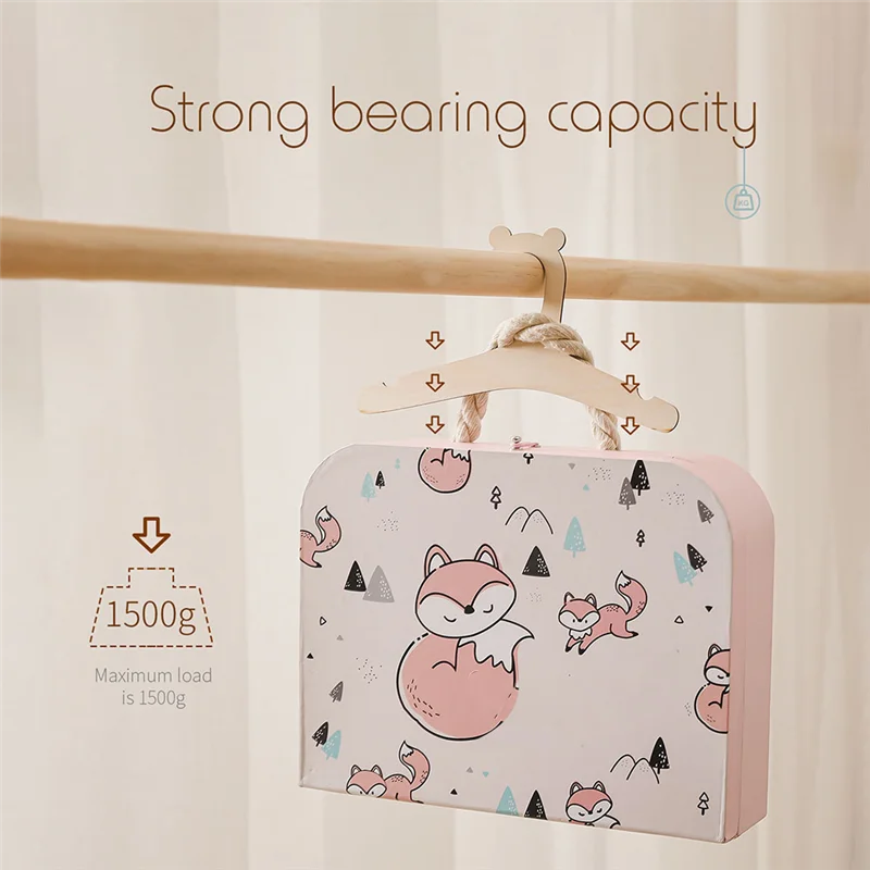 Perchero creativo para bebé, 10 piezas, colgador de ropa de madera para el hogar, habitación de princesa, decoración de guardería para niños