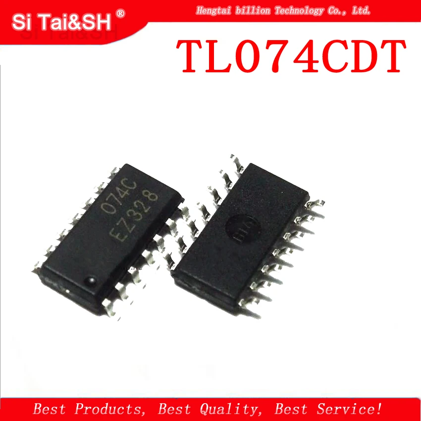 10PCS TL074CDT  TL074   TL074C 074C TL074CDR