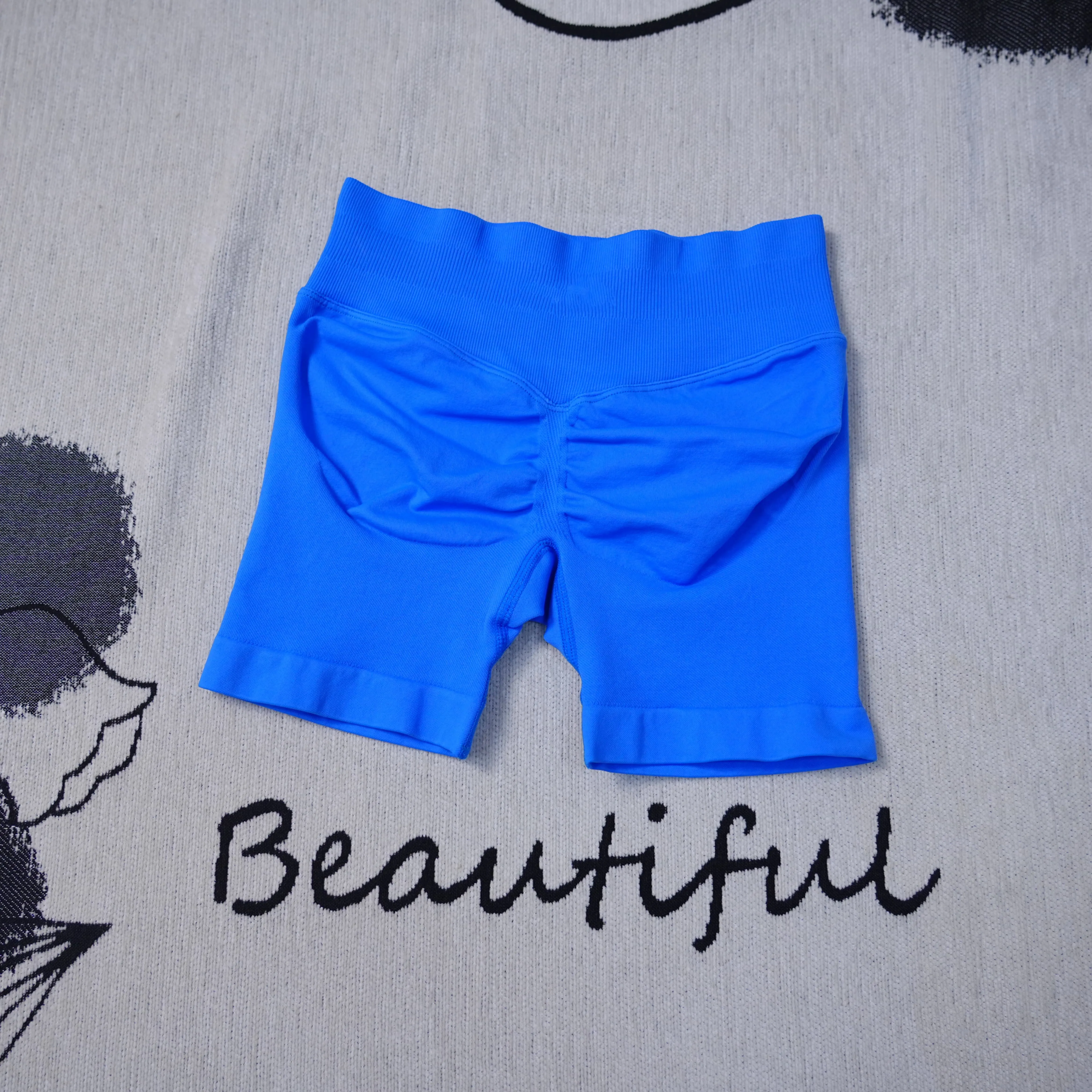 اليوغا DF السراويل الديناميكية 4.5 "المرأة سلس اليوغا السراويل عالية الخصر بعقب رفع تنفس تجريب رياضة الجري الراحة