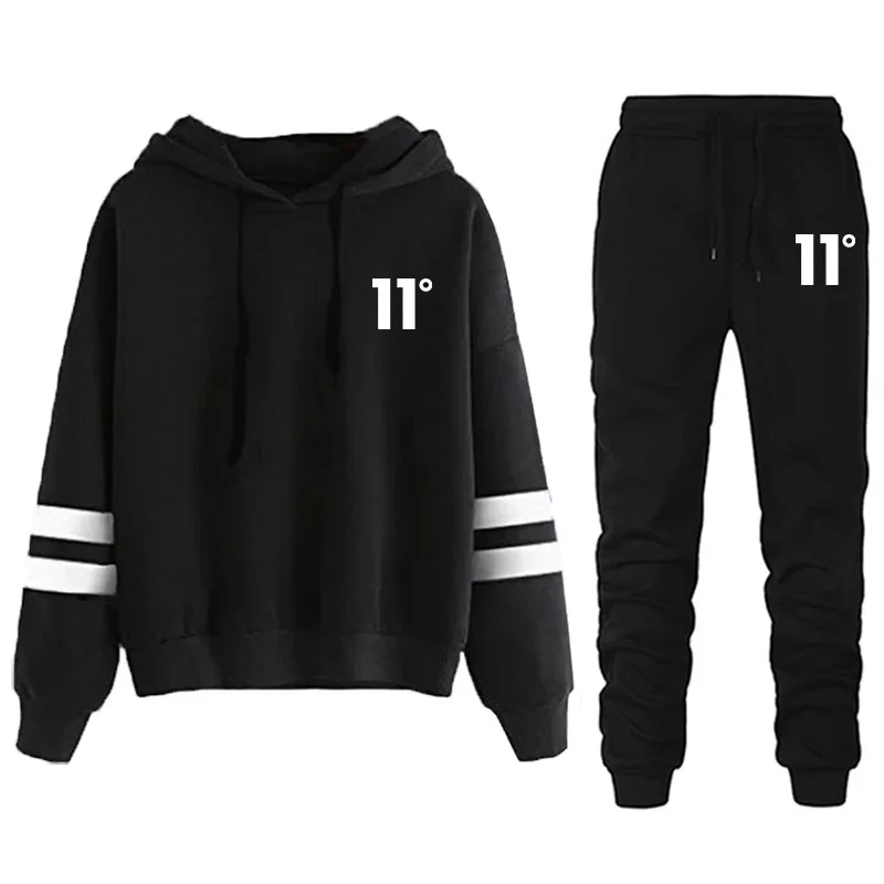 Vendite calde Moda Autunno Inverno Qualità Quotidiana Donna Tuta con cappuccio Casual Felpa a banda singola Pantaloni sportivi Comfort Outdoor