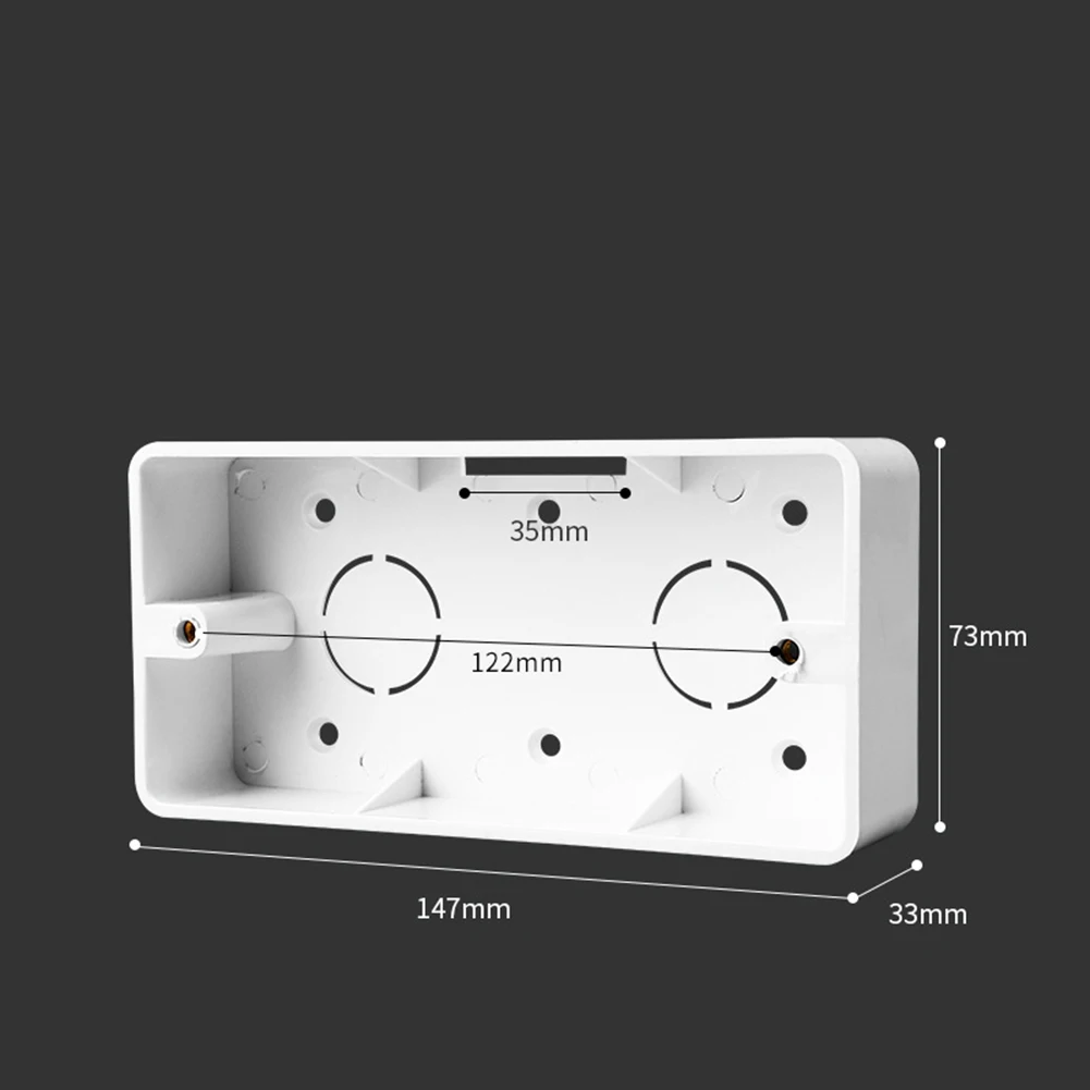 118 Type Switch and Socket Back Box Designed for Exterior Wall Mount Junction Box Applications in Residential and Commercial Use