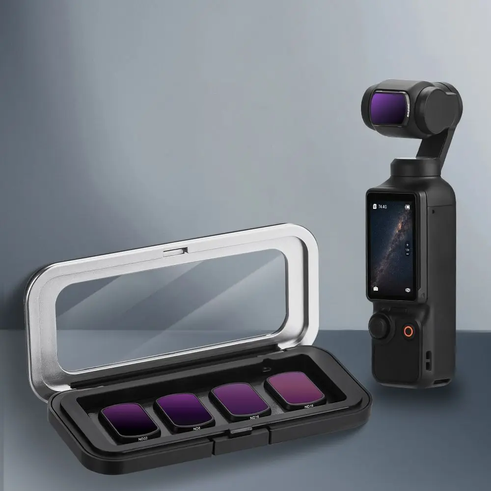

Magnetic Lens Filters Storage Box Protective Anti-scratch Filters Carrying Case Mini Dustproof for DJI Osmo Pocket 3