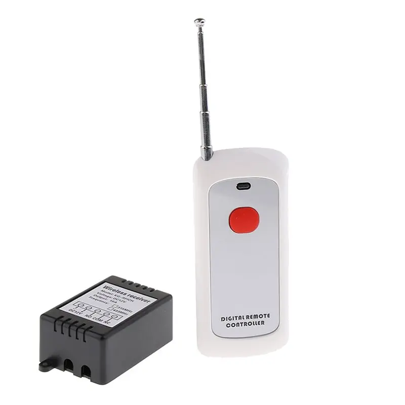 A13E-DC 12V 10A Relay Receiver 433Mhz Wireless RF Switch Long Range Single Channel Wireless Remote Control Switch