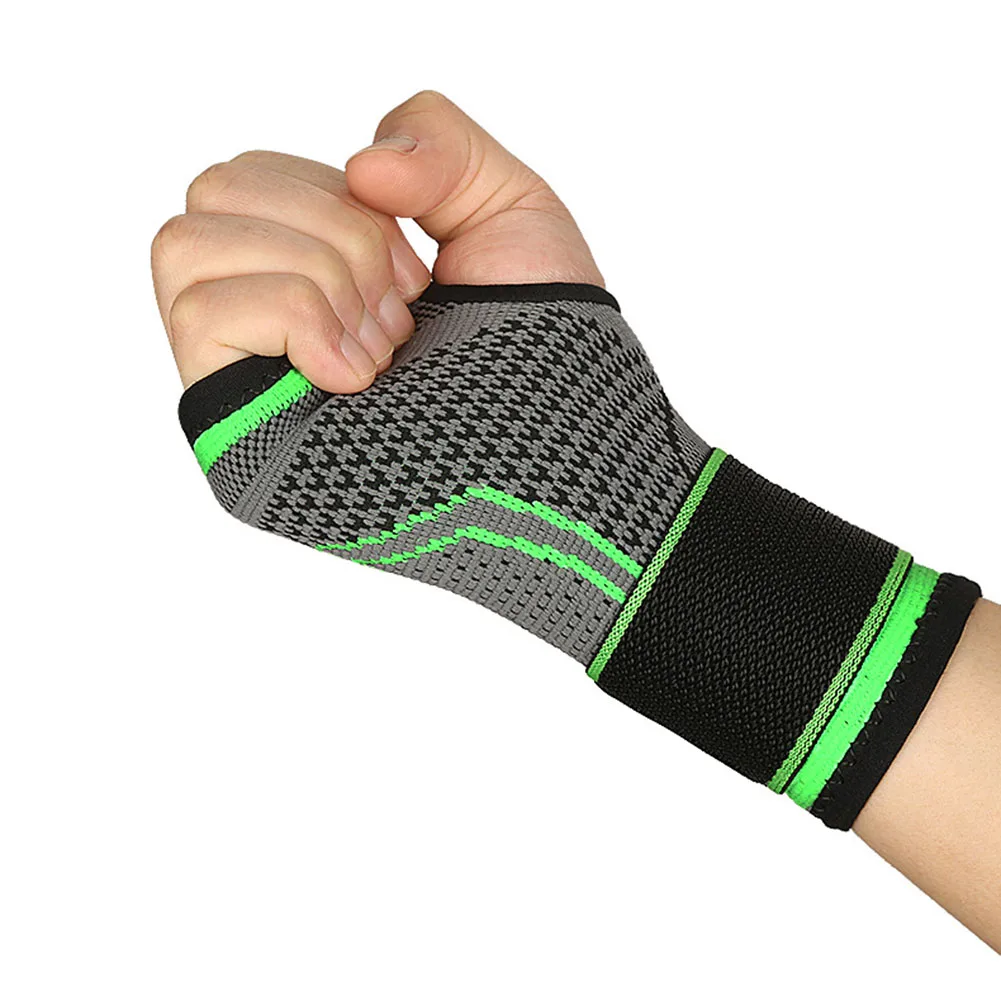 2PCS Knitted Hand Wrist Palm Guard Set Breathable Comfy Wrist Support Brace For Riding Exercise