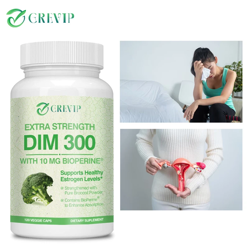 DIM 300 Mg Organic Broccoli - Helps Reduce Acne and Promote Prostate Health