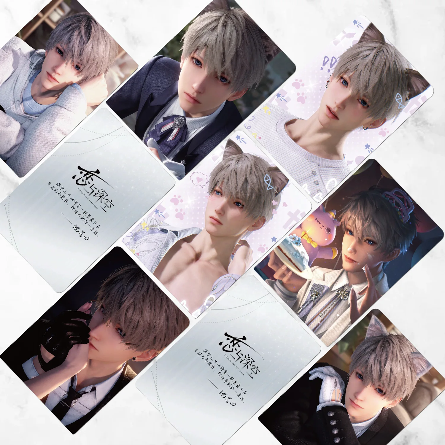 55 pezzi/set gioco Love And Deepspace Xavier Lomo Card personaggio personale laser foto card fan collezione regalo