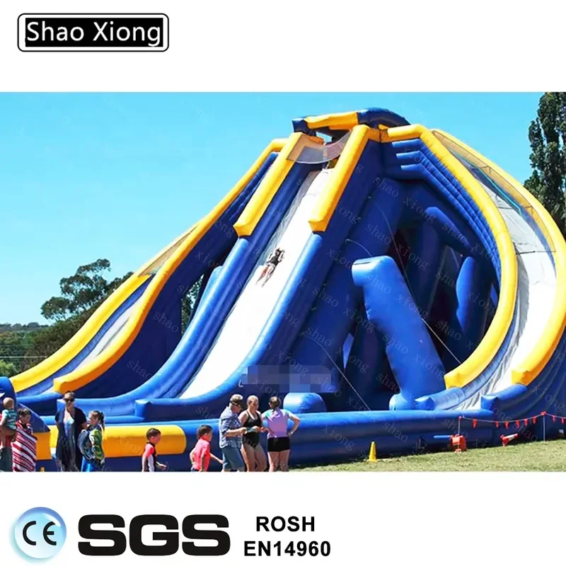 Big Custom Waterslide Adult Commercial Grade Wet slip n Slide Inflatable Beach Hippo Blow up Water Slide with Blower