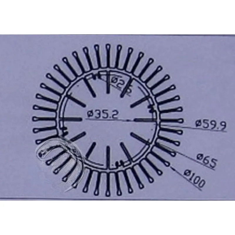 1pcs 100x65mm 25W Sunflower Aluminum Alloy Round Radiator LED Heat Sink Customizable