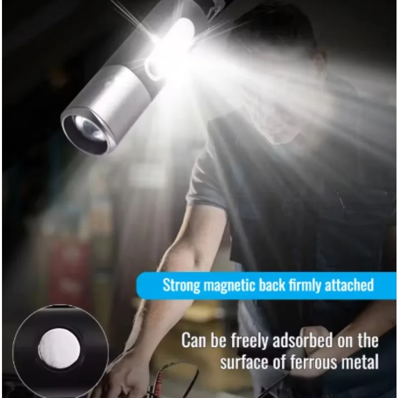 Small Mini Portable Outdoor LED Flashlight – High Power, Rechargeable, Super Bright for Distant Shooting (Strong Light)