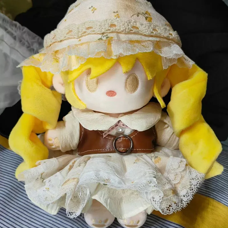 

Game Puella Magi Madoka Magica Tomoe Mami 20cm Cotton Doll Cute Dress Up Plush Toys for Adults and Children to Collect as Gifts