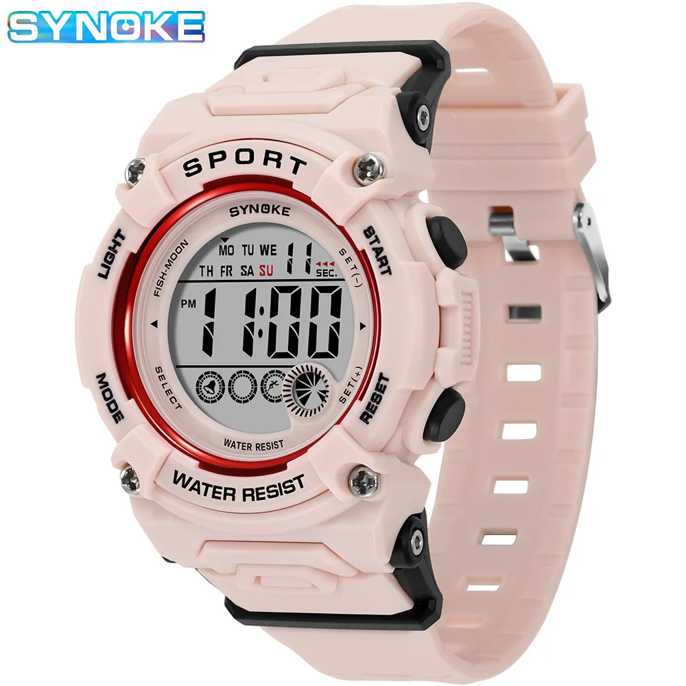 SYNOKE Kids Watches Personality Luminous Waterproof Wristwatch Children Boys Girls Electronic Clock Sports Student Watch Relojes