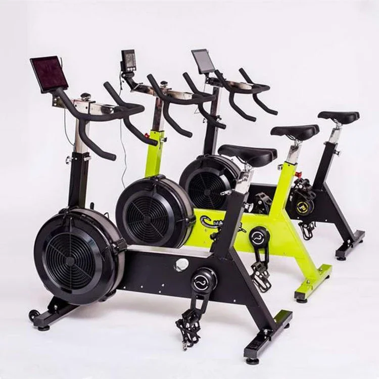 Indoor Aerobic Fitness Equipment Silent Adjustable Resistance Exercise Bike Training Wind Resistance Exercise Bike