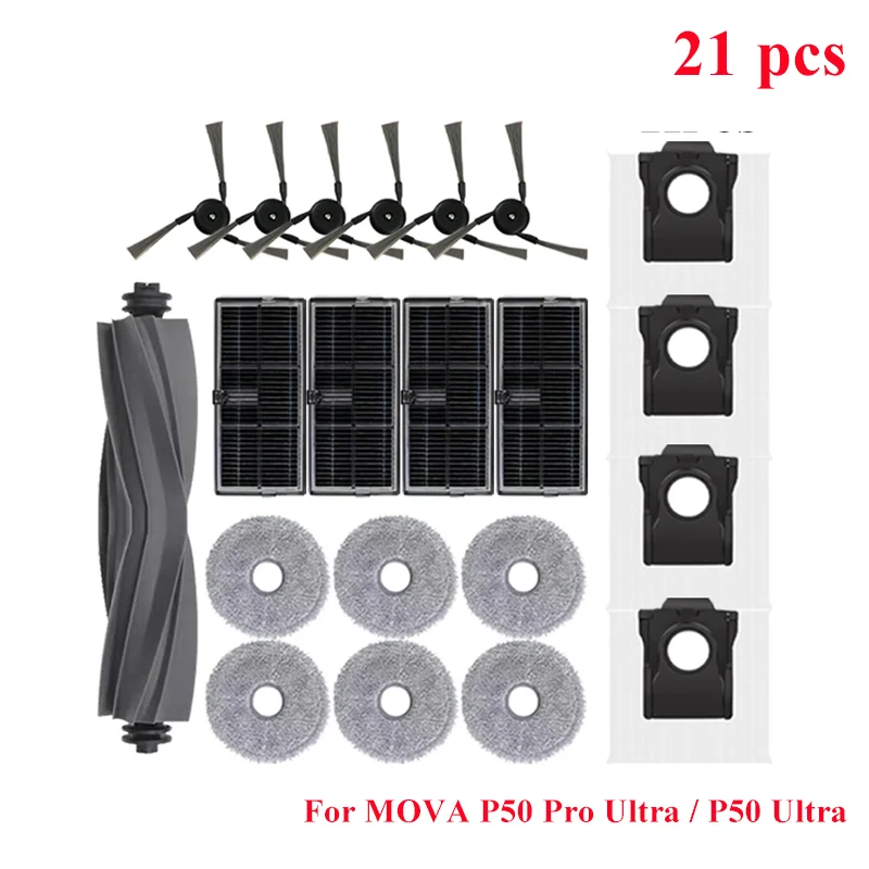 Spare Parts FOR MOVA P50 Pro Ultra /P50 Ultra Robot Vacuum Cleaner