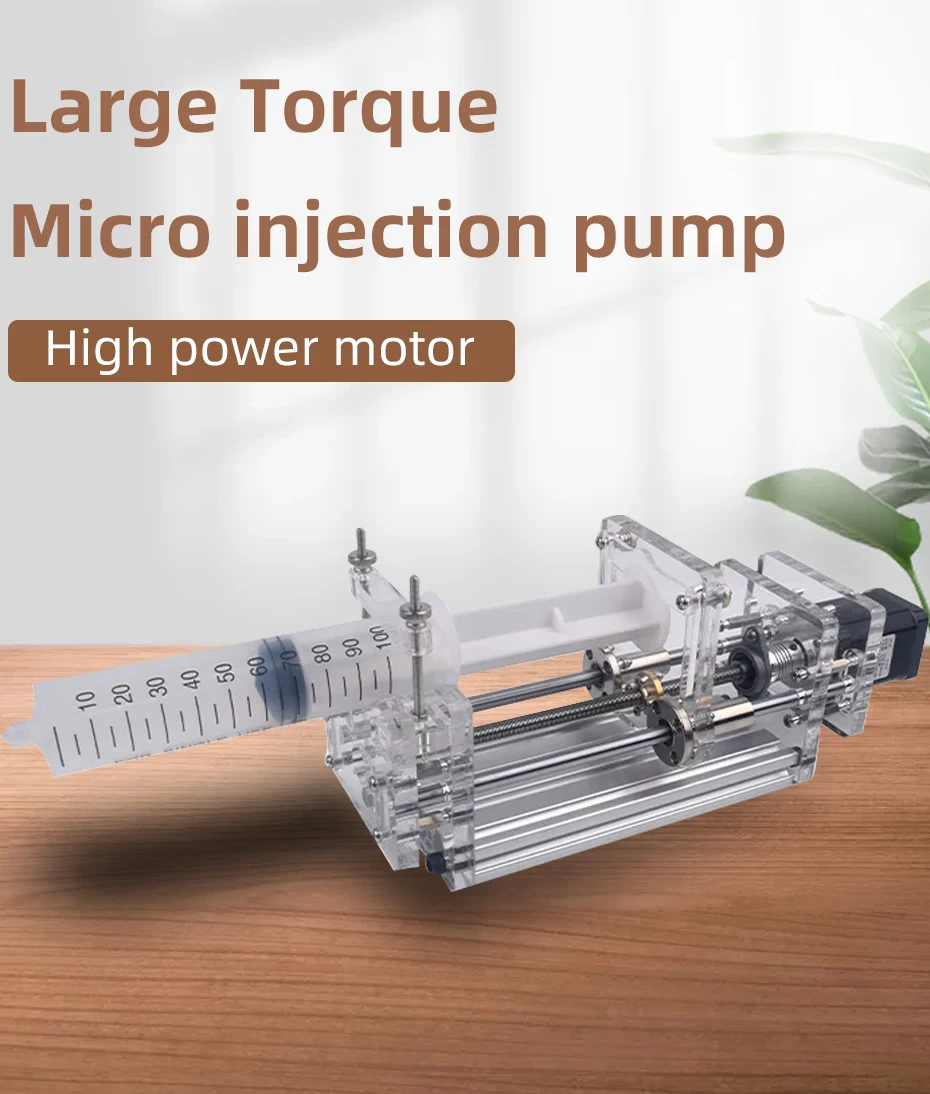 1-150ML Laboratory Micro Syringe Pump Mini Desktop Injection Pump Liquid Glue Dispenser Electric Injection Pump DC 12V